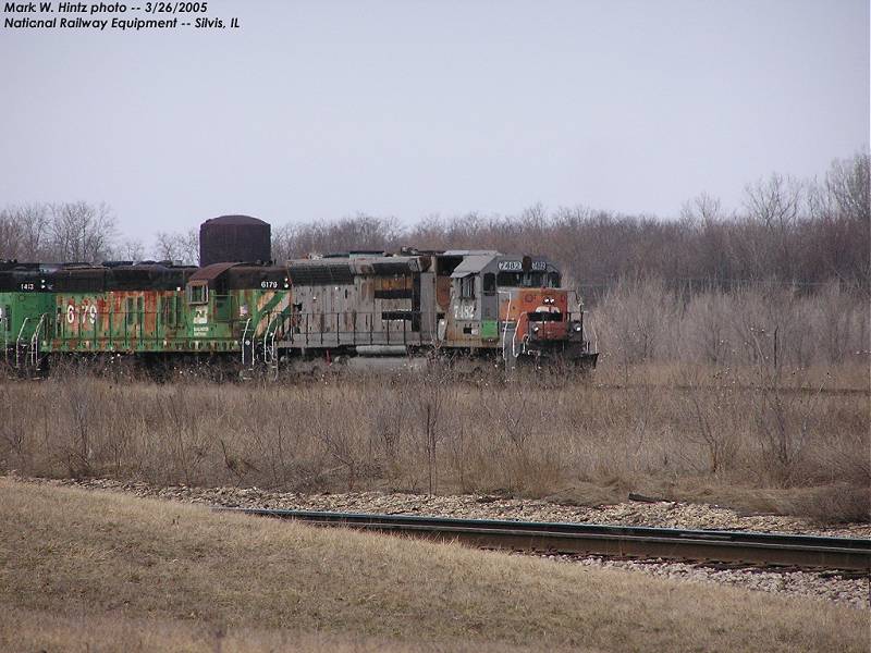 locomotive graveyard at NRE Silvis