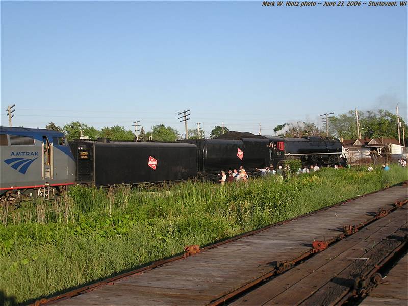 Milwaukee Road #261 and water car 250002