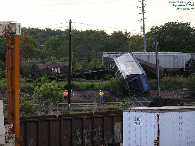 derailment at UP Mitchell Yard