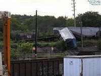 derailment at UP Mitchell Yard