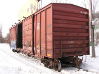 derailed MP boxcar 358209 (UP)